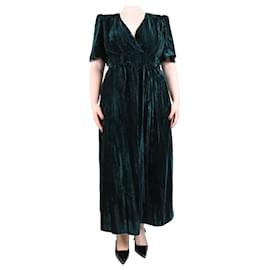 Autre Marque-Green velvet maxi dress - size UK 14-Green