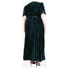 Autre Marque-Green velvet maxi dress - size UK 14-Green
