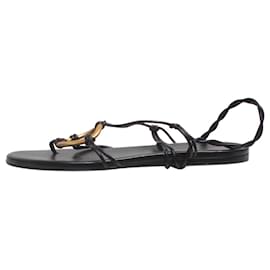 Proenza Schouler-Black Embellished leather sandals - size EU 38-Black
