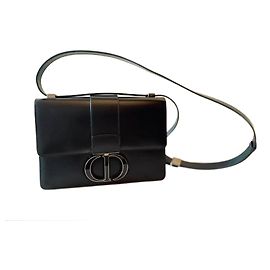 Borsa a spalla Christian Dior Montaigne 30 Nera in Pelle Nero
