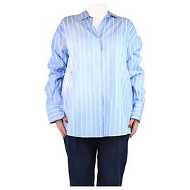Weekend Max Mara Camisa a rayas azul Nadar Azul