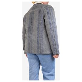 Autre Marque-Grey and blue check fleece-lined jacket - size M-Grey