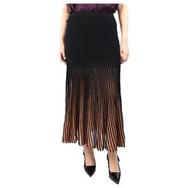 Ulla Johnson Gonna midi lurex nera e bronzo - taglia M Multicolore