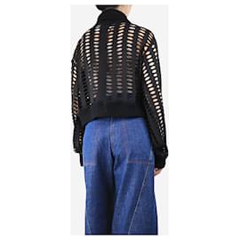 Autre Marque-Black cut-out detail top - size S-Black