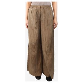 Joseph Braune weite plissierte Hosen - Größe UK 10 Braun
