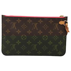 Louis Vuitton-Pochete Neverfull Louis Vuitton-Marrom
