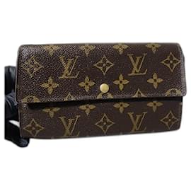 Louis Vuitton-Louis Vuitton Monogram Long Wallet Brown-Brown