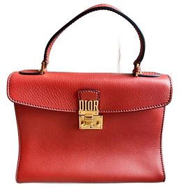 Borsa a tracolla Dior Dioraddict pelle granulata rossa Rosso
