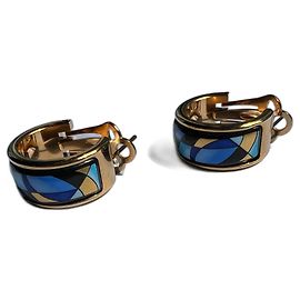 Orecchini Michaela Frey Nero Blu D'oro