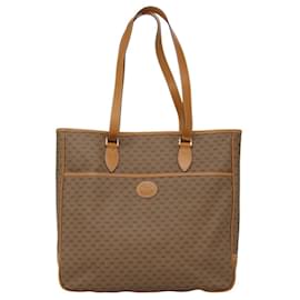 Gucci-GUCCI Micro GG Supreme Tote Bag PVC Beige gold 002 39 0149 Auth 118276-Beige,Golden