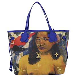 Louis Vuitton-LOUIS VUITTON Masters Collection GAUGUIN Neverfull MM Bag M43359 LV Auth 47431S-Blue