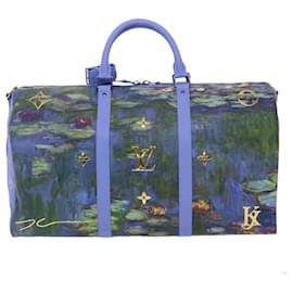 Louis Vuitton-LOUIS VUITTON Masters Collection MONET Keepall Bandouliere 50 Bag LV Auth 47436S-Lavender