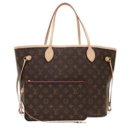 Louis Vuitton-LOUIS VUITTON Monogram Neverfull MM Tote Bag M40156 LV Auth 47541S-Monogram