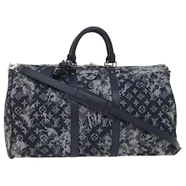 Louis Vuitton-LOUIS VUITTON Monogram Tapestry Keepall Bandouliere 50 Boston M57285 Auth 48047S-Monogram