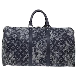 Louis Vuitton-LOUIS VUITTON Monogram Tapestry Keepall Bandouliere 50 Boston M57285 Auth 48047S-Monogram