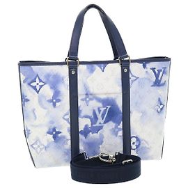 LOUIS VUITTON Borsa da Weekend Monogram Water Color PM Blu M45756 Auth 50808S Blu