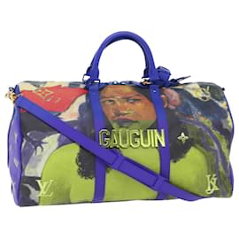 Louis Vuitton-LOUIS VUITTON Masters Collection Keepall Bandouliere 50 Bag Gauguin Auth 52948S-Navy blue