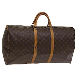 Louis Vuitton-LOUIS VUITTON Monogram Keepall 60 Boston Bag M41422 LV Auth 117911-Monogram