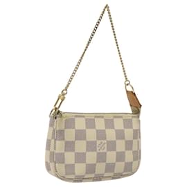 Louis Vuitton-LOUIS VUITTON Damier Azur Mini Pochette Accessoires Pouch N63005 Auth yk17914-Other