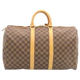 Louis Vuitton-LOUIS VUITTON Damier Ebene Keepall 45 Boston Bag LV Auth 26495S-Other
