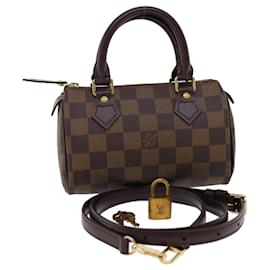 Louis Vuitton-LOUIS VUITTON Damier Ebene Mini Speedy Hand Bag M41534 LV Auth 27265S-Other
