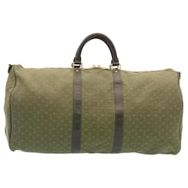 Louis Vuitton-LOUIS VUITTON Monogram Mini Keepall Bandouliere55 Boston Bag Khaki Auth 29090S-Khaki