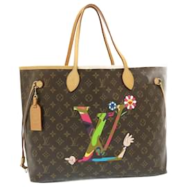 Louis Vuitton-LOUIS VUITTON Monogram Neverfull GM Tote Bag Takashi Murakami M95560 Auth 29177S-Monogram