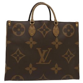 LOUIS VUITTON Monogram Reverse Giant On The go GM Tote Bag M45320 Auth ai595S Monograma