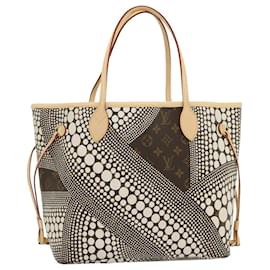 Louis Vuitton-LOUIS VUITTON Monogram Dot Infinity Neverfull MM Tote Bag M40684 LV Auth 29003S-White,Monogram