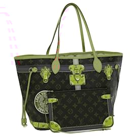 Louis Vuitton-LOUIS VUITTON Monogram Summer Trunk Neverfull MM Tote Bag M41390 Auth 30117S-Monogram