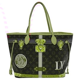 Louis Vuitton-LOUIS VUITTON Monogram Summer Trunk Neverfull MM Tote Bag M41390 Auth 30117S-Monogram