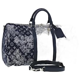 Louis Vuitton-LOUIS VUITTON Monogram tapestry Keepall Bandouliere 50 Boston M57285 Auth 30517S-Monogram