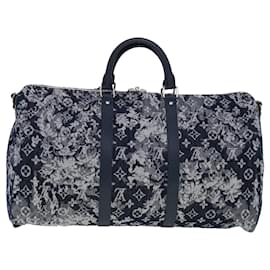 Louis Vuitton-LOUIS VUITTON Monogram tapestry Keepall Bandouliere 50 Boston M57285 Auth 30517S-Monogram
