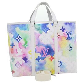 LOUIS VUITTON Borsa Tote Weekend Monogram Acqua Multicolore M45754 Auth 29500S Multicolore