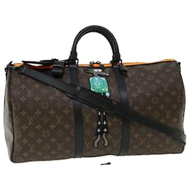 Louis Vuitton-LOUIS VUITTON Cartoon Virgil Keepall Bandouliere50 Boston Bag M45616 Auth 31893S-Monogram