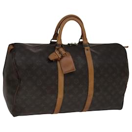 Louis Vuitton-LOUIS VUITTON Monogram Keepall 50 Boston Bag M41426 LV Auth yk16778-Monogram