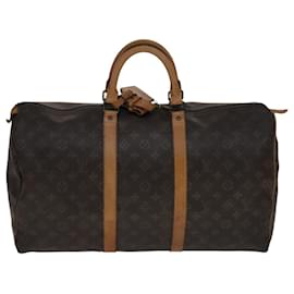 Louis Vuitton-LOUIS VUITTON Monogram Keepall 50 Boston Bag M41426 LV Auth yk16778-Monogram