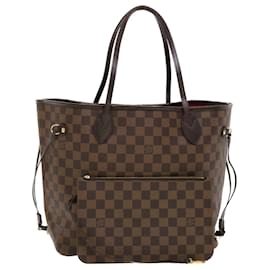 Louis Vuitton-LOUIS VUITTON Damier Ebene Neverfull MM Tote Bag N51105 LV Auth 41156SA-Other