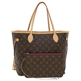 Louis Vuitton-LOUIS VUITTON Monogram Neverfull MM Tote Bag M40156 LV Auth 41154SA-Monogram