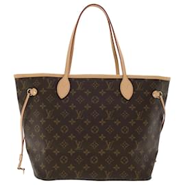 Louis Vuitton-LOUIS VUITTON Monogram Neverfull MM Tote Bag M40156 LV Auth 43554SA-Monogram