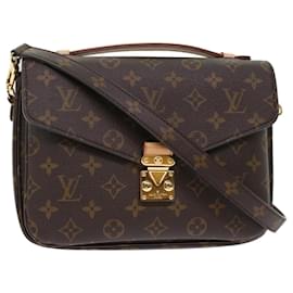 Louis Vuitton-LOUIS VUITTON Monogram Pochette Metis MM Hand Bag 2way M44875 LV Auth 49466SA-Monogram