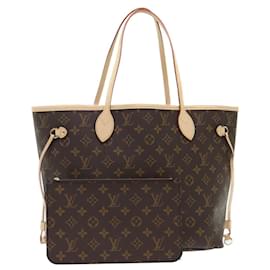 Louis Vuitton-LOUIS VUITTON Monogram Neverfull MM Tote Bag M40156 LV Auth B359SA-Monogram