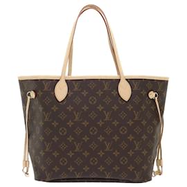 Louis Vuitton-LOUIS VUITTON Monogram Neverfull MM Tote Bag M40156 LV Auth B359SA-Monogram