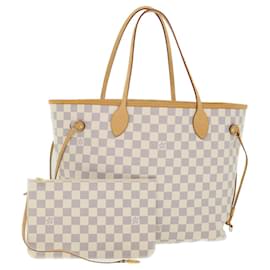 Louis Vuitton-LOUIS VUITTON Damier Azur Neverfull MM Tote Bag N41605 LV Auth 54291SA-Other