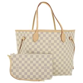 Louis Vuitton-LOUIS VUITTON Damier Azur Neverfull MM Tote Bag N41605 LV Auth 54444SA-Other