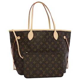 Louis Vuitton-LOUIS VUITTON Monogram Neverfull MM Tote Bag M40156 LV Auth ar10581SA-Monogram
