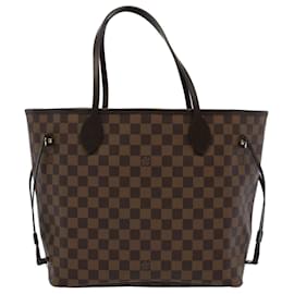 Louis Vuitton-LOUIS VUITTON Damier Ebene Neverfull MM Tote Bag N51105 LV Auth ar10580SA-Other