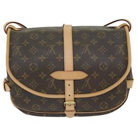 Louis Vuitton-LOUIS VUITTON Monogram Saumur 30 Shoulder Bag M42256 LV Auth uy166SA-Monogram