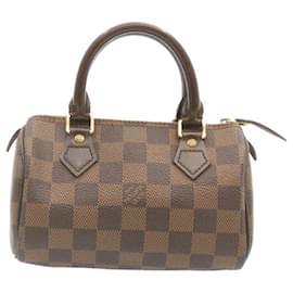 Louis Vuitton-LOUIS VUITTON Damier Ebene Mini Speedy Hand Bag SP Order LV Auth 23260S-Other