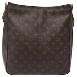 Louis Vuitton-LOUIS VUITTON Monogram Looping GM Shoulder Bag M51145 LV Auth yk17828-Monogram